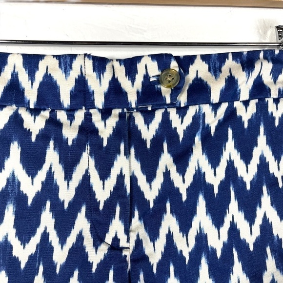 4 for $20 SALE! J Crew Factory Midrise Stretch Chino Shorts, Royal/White, 4 - Picture 4 of 8